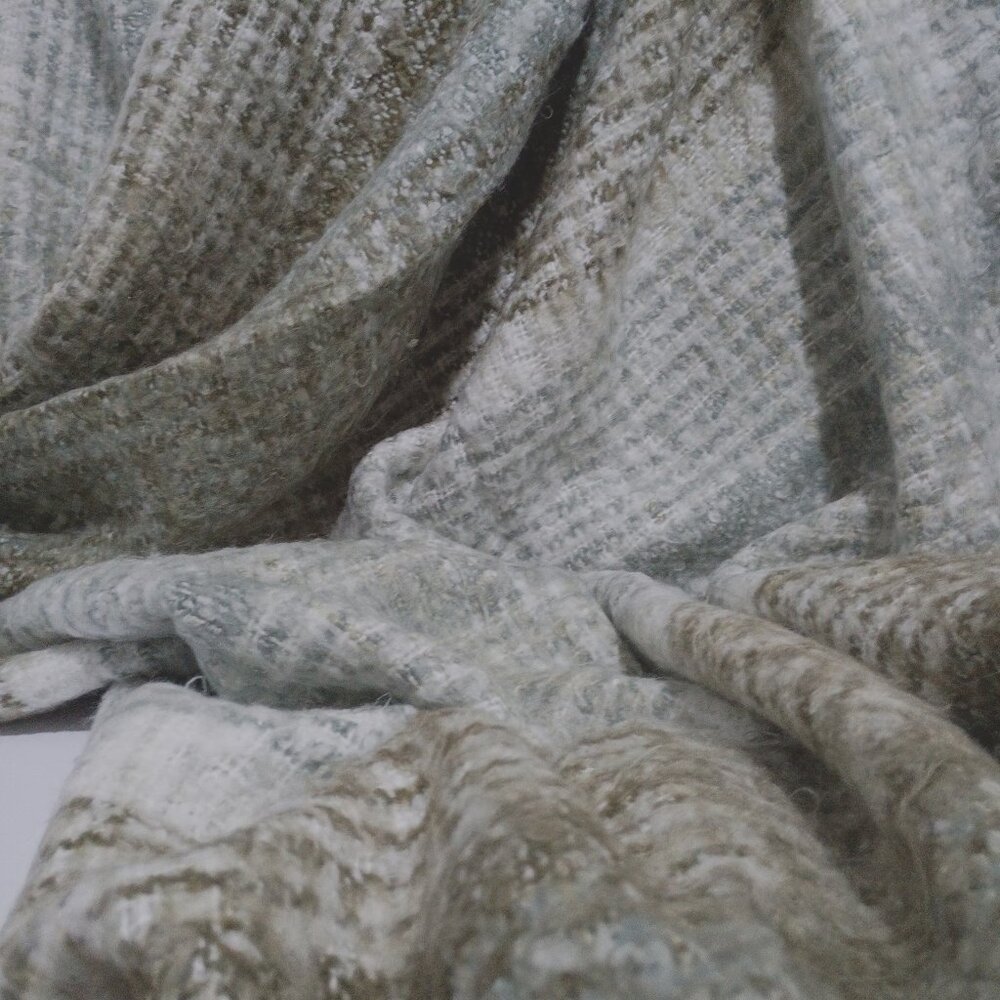 Throw Blanket Fuzzy Faux Alpaca Wool - Picture 2 of 10